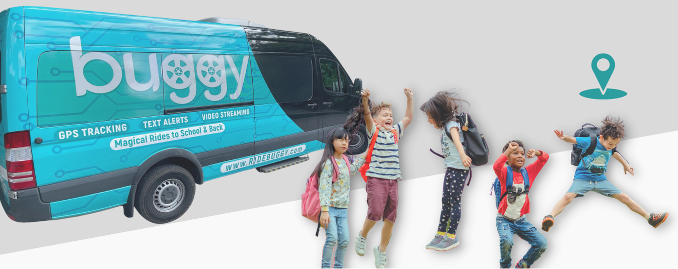 Happy Buggy kids enjoying their magical ride together